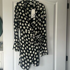 Zara polka dot wrap dress - BNWT - Large